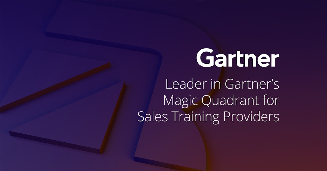 top sales training company award - gartner