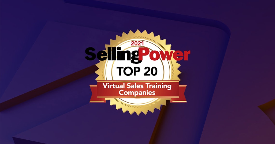 top sales training company award - virtual training 2021
