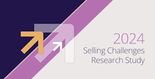 graphic with the name selling challenges research study