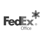 FedEx grayscale logo