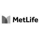 Met Life grayscale logo